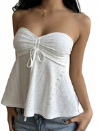 Women’s Chic Strapless Slim Fit Sleeveless Tube Top
