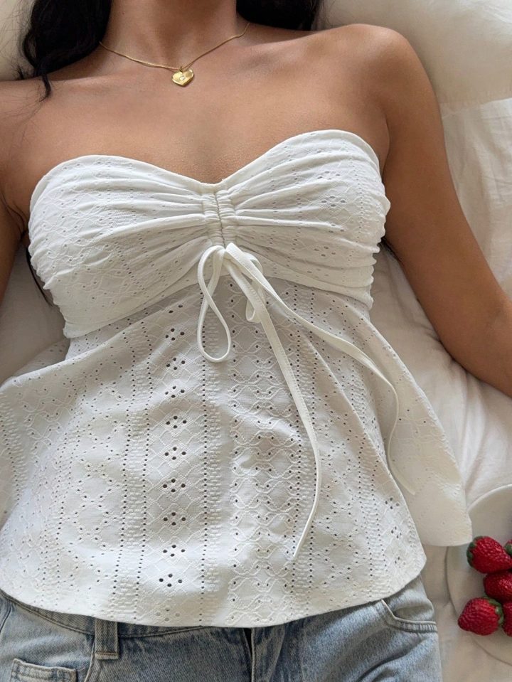 Women’s Chic Strapless Slim Fit Sleeveless Tube Top
