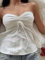 Women’s Chic Strapless Slim Fit Sleeveless Tube Top